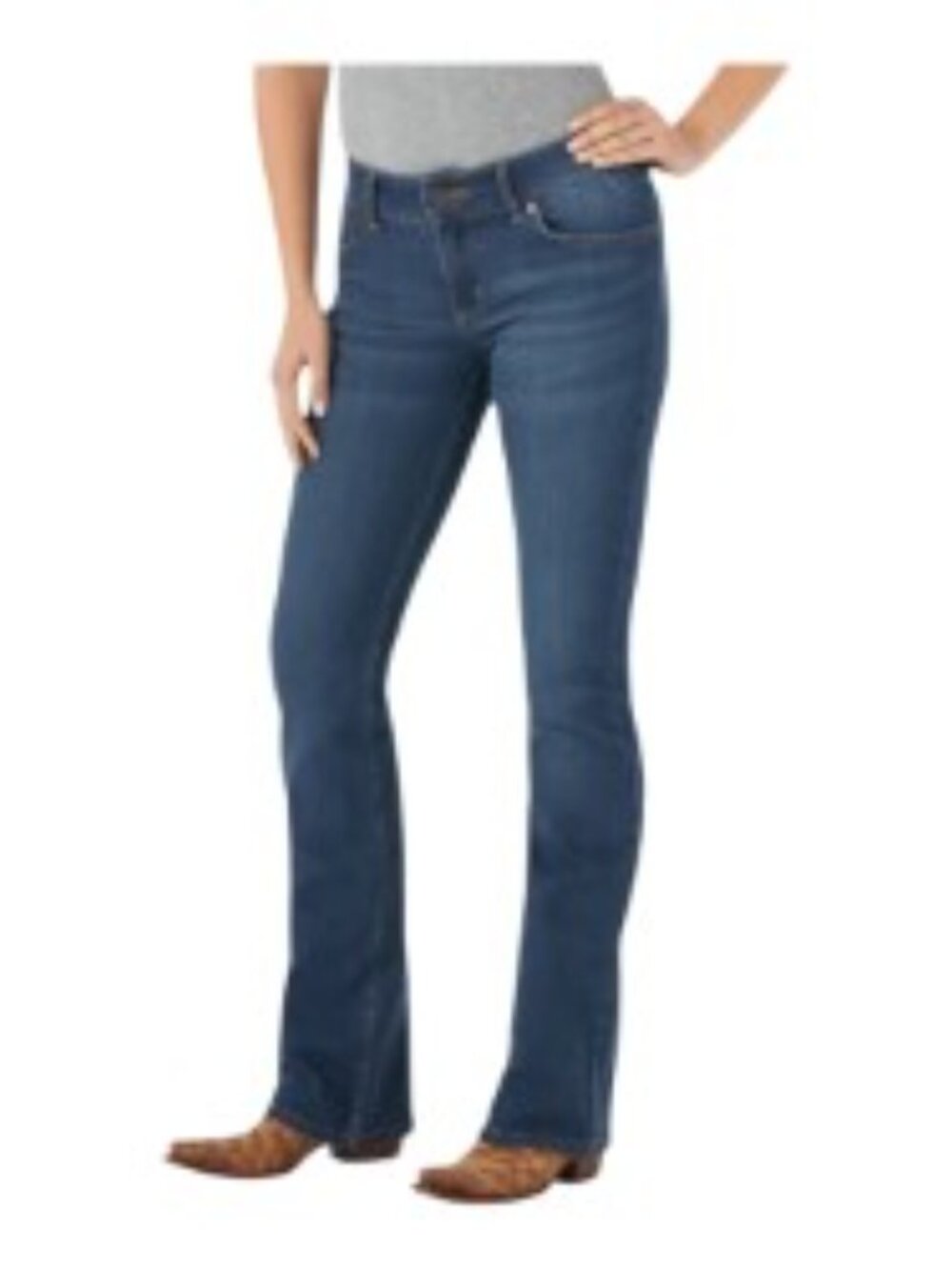 Wrangler Mid Rise Essential Bootcut Jeans 9 x 34